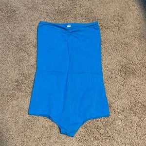 American Apparel strapless bodysuit in blue size M